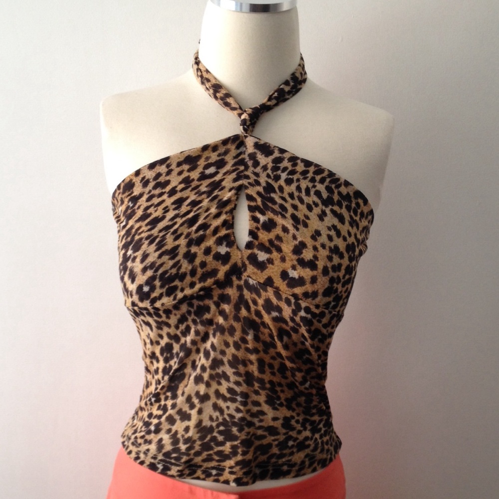 Morgan Leopard Halter Top